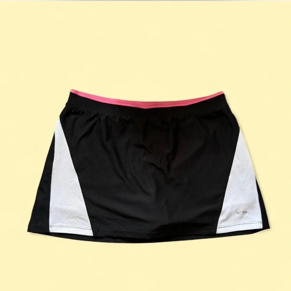 Vintage y2k Black and Pink Skort Mini